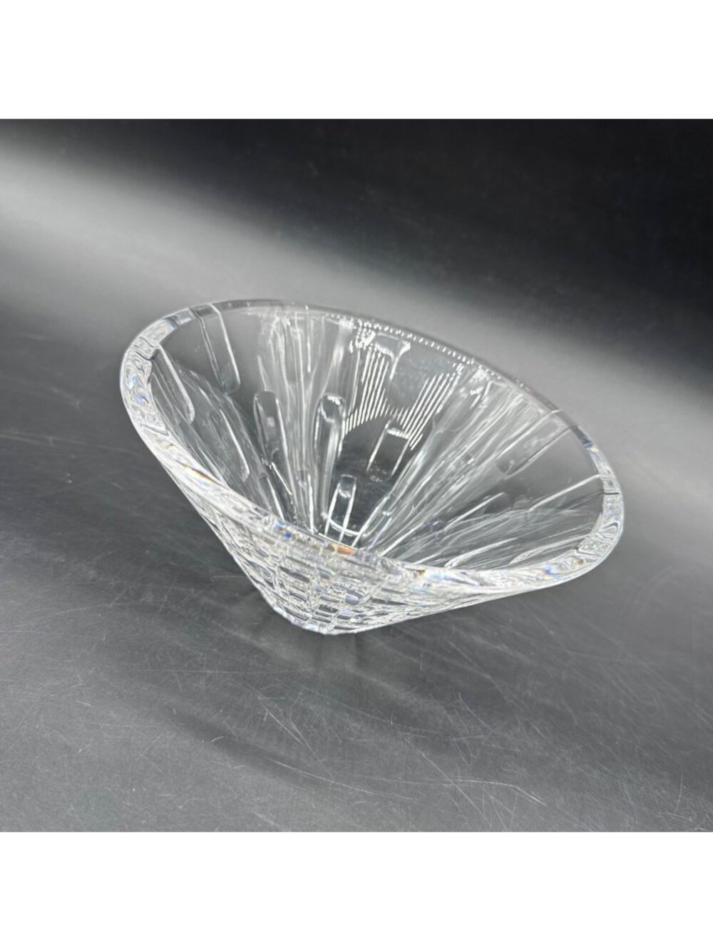 Vintage Waterford Altair Lead Crystal Bowl Round Dish Ireland Elegant Glass